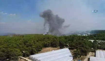 Antalya'da Orman Yangını... Karadan Ulaşım Zor Olduğu İçin, Havadan Müdahale Çalışmaları Sürüyor