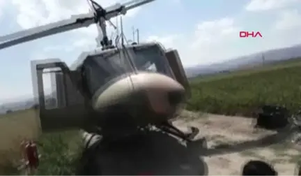 Afyonkarahisar Zorunlu İniş Yapan Helikopterdeki Askerlere Köylüler Yer Sofrası Kurdu