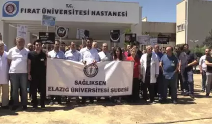 Elazığ'da Sağlık Çalışanlarına Saldırı Protesto Edildi