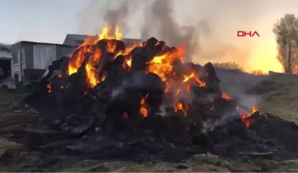 Kars Çiftçi Aile, 40 Ton Otun Kül Oluşunu Gözyaşları İçinde İzledi