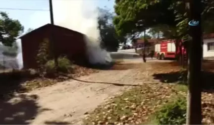 Çanakkale'de Samanlık Yangını