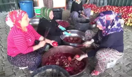 Altınözülü Kursiyerlerden Yılın Son El Yapımı Nar Ekşisi