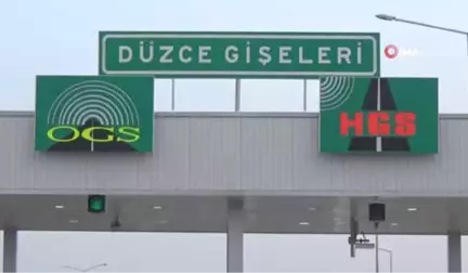 Düzce)düzce Tem Otoyolu Gişeleri Trafiğe Açıldı