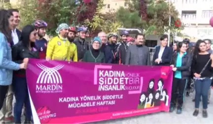 Mardin'de Kadına Şiddete Karşı Pedal Çevrildi