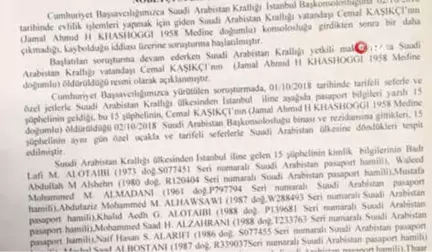 İstanbul Cumhuriyet Başsavcılığı Cemal Kaşıkçı Cinayeti Soruşturması Kapsamında Saud Al Kahtani ve...