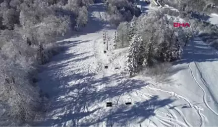 Kocaeli Kartepe Kayak Merkezi'ne Yılbaşı Akını