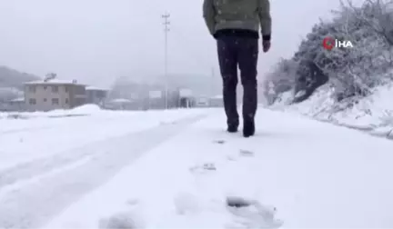 Osmaniye'nin Yüksek Kesimleri Beyaza Büründü