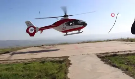 4 Günlük Bebek Ameliyata Ambulans Helikopterle Götürüldü