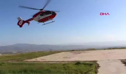 Aydın Kalp Rahatsızlığı Bulunan Bebek Helikopterle Nakledildi