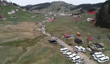 Trabzon 'Mor Yayla'ya Ziyaretçi Akını