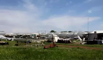 Hortum Bazı Seralara Zarar Verdi