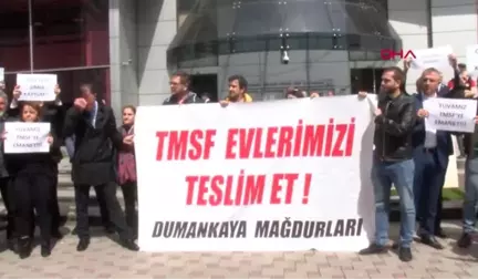 İstanbul-Dumankaya İnşaat Mağdurları TMSF Önünde Eylem Yaptı