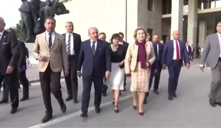 TBMM Başkanı Şentop, Matviyenko'ya Mecliste Bombalanan Yerleri Gezdirdi