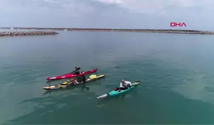 Samsun İstanbul'dan Kano ile Yola Çıkan Ekip Samsun'a Ulaştı