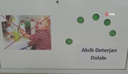 Geleceğin Mühendisleri Şimdiden Yetişiyor... Akıllı Deterjan Dolabı Yaptılar