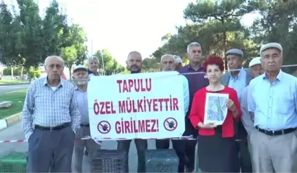 Pamukkale yolunu trafiğe kapattılar (2)