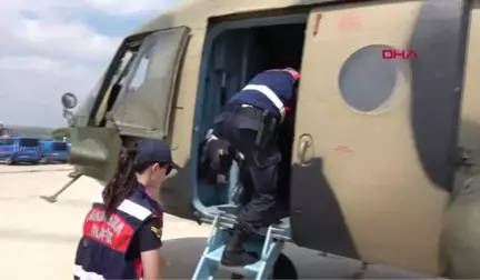 BURSA Polis ve jandarmadan bayram trafiğine helikopterli müdahale