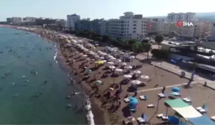 Mersin sahillerinde bayram tatili hareketliliği