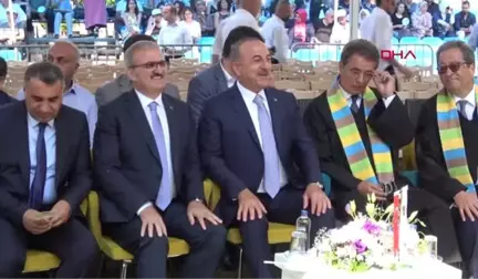 ANTALYA BAKAN ÇAVUŞOĞLU MEZUNİYET TÖRENİNE KATILDI