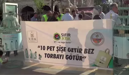 Pet şişe getirenlere bez torba