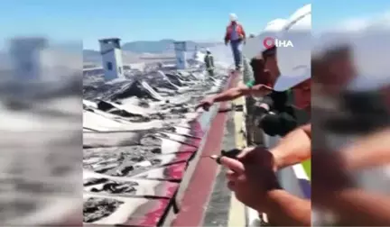 Isparta Kara Havacılık Okulu'ndaki yangın söndürüldü