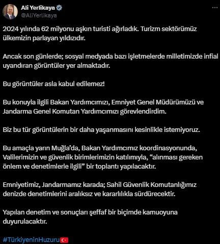 Marmaris'ten mide bulandıran görüntüler