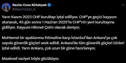 Rasim Ozan Kütahyalı'ya sert tepki: Tutuklanması gerekir