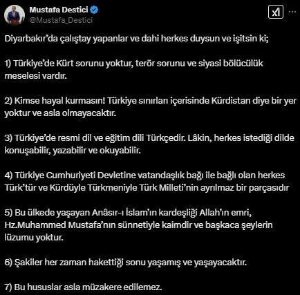 Mustafa Destici'den HÜDA PAR çalıştayına tepki: Kimse hayal kurmasın...
