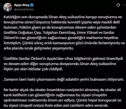 Sinan Ateş davasının kilit ismi Avukat Serdar Öktem silahlı saldırıya uğradı