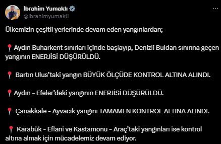 Alevlerin sardığı Kastamonu'dan gelen görüntüler iç açıcı değil