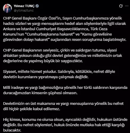AK Parti Sözcüsü Çelik'ten Özgür Özel'e sert tepki: En net karşılığı vereceğiz