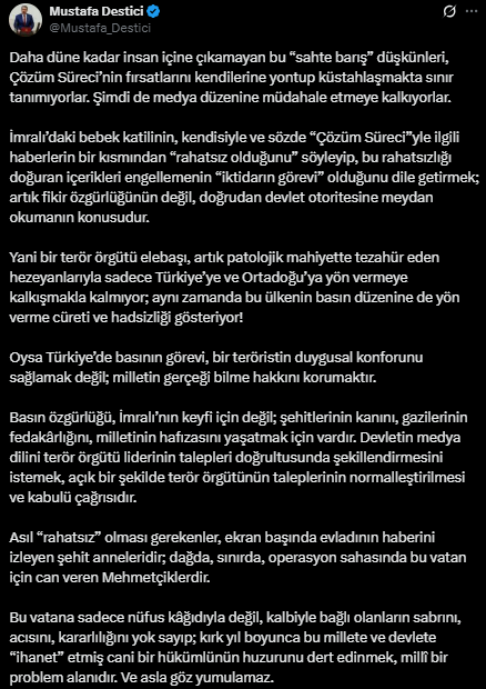 BBP Genel Başkanı Mustafa Destici