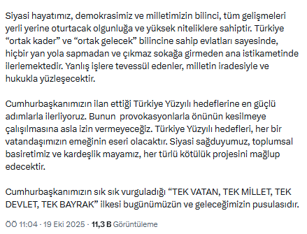 AK Parti'den Diyarbakır'daki 'Öcalan'a Özgürlük' yürüyüşüne ilk tepki