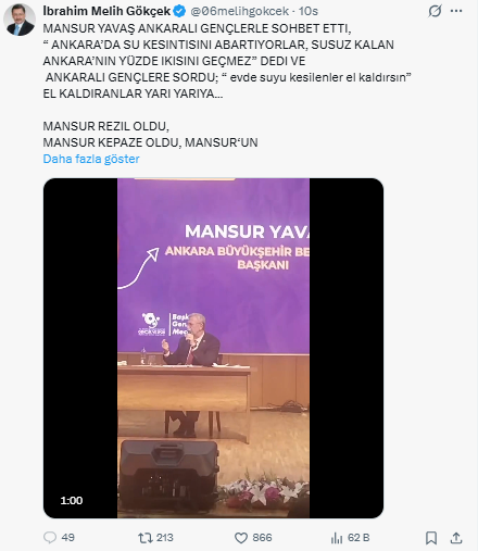 Yavaş, 'Suyu kesilen var mı?' diye sordu, aldığı cevap sonrası ne diyeceğini bilemedi