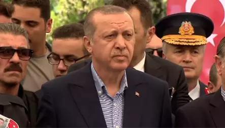 Şehit Cenazesine Cumhurbaşkanı Erdoğan da Katıldı