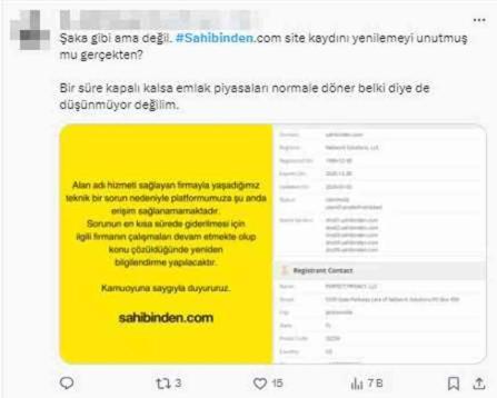 İlan sitesi Sahibinden'e erişilemiyor! Şirketten açıklama geldi