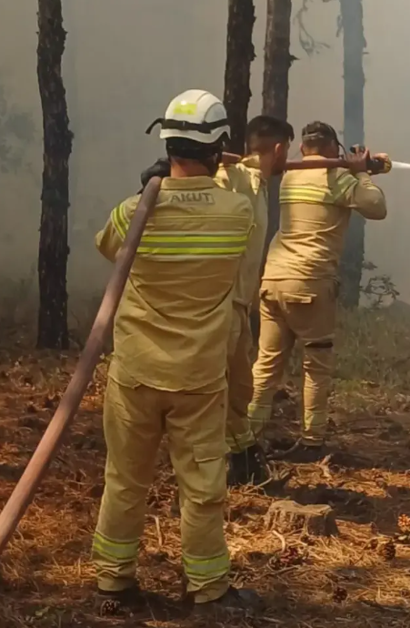 Yangında şehit olan ekibin son görüntüsü ortaya çıktı