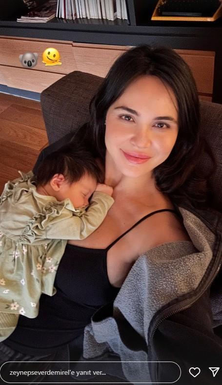Üçüncü kez anne olan Zeynep Demirel bebeğinin son halini paylaştı