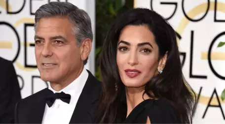 George-Amal Clooney Çifti İkiz Bebekleri Olacağını Beyonce'u Taklit Ederek Duyurdu