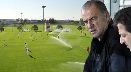Fatih Terim'in İzlediği Maçta Sulama Sistemi Devreye Girince Futbolcular Islandı