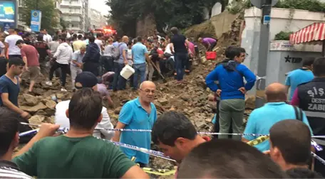 Osmanbey'de Bulunan Pangaltı Ermeni Mezarlığı'nın Duvarı Çöktü, 2 Kişi Yaralandı