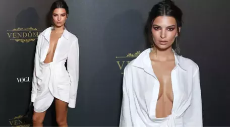 Ünlü Model Emily Ratajkowski, Giydiği Kıyafetle Davete Damga Vurdu