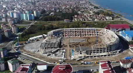 Ordu'daki Yeni Stadın Yüzde 80'i Tamamlandı