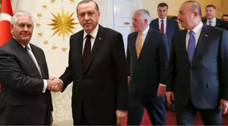 3 Saat 15 Dakika Süren Erdoğan-Tillerson Zirvesinde Tercümanlığı Bakan Çavuşoğlu Yaptı