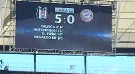 Beşiktaşlı Görevliler, Skorbord Denemesinde Tabelaya 5-0 Yazdı