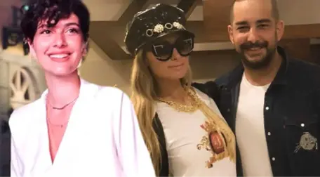 Paris Hilton'la Tanışmak İçin Sıraya Giren Bergüzar Korel ve Enis Arıkan Tanınınca Utandı