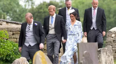 Prens Harry ve Meghan Markle Katıldıkları Düğünde İlgi Odağı Oldu