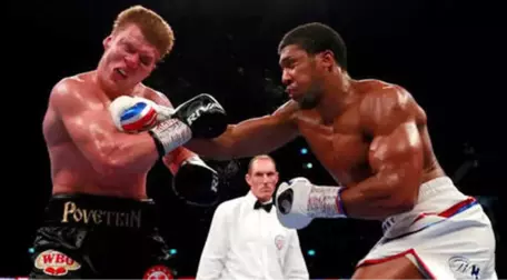 Ünlü Boksör Anthony Joshua, Povetkin'i Nakavt Etti