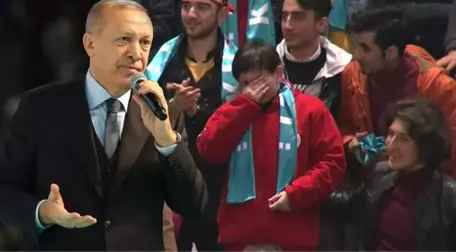 Erdoğan, Ağlayan Çocuğa Böyle Seslendi: Deden Kurban Olsun Sana