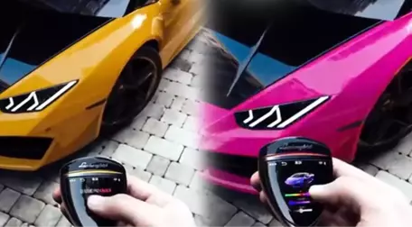 Lamborghini'den Yepyeni Bir Özellik! Otomobiller Tek Tuşla Renk Değiştirecek